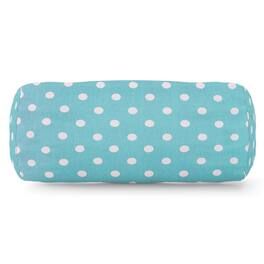 Majestic Home - Bolster Pillow Polka Dot (Small) Aquamarine - Blue