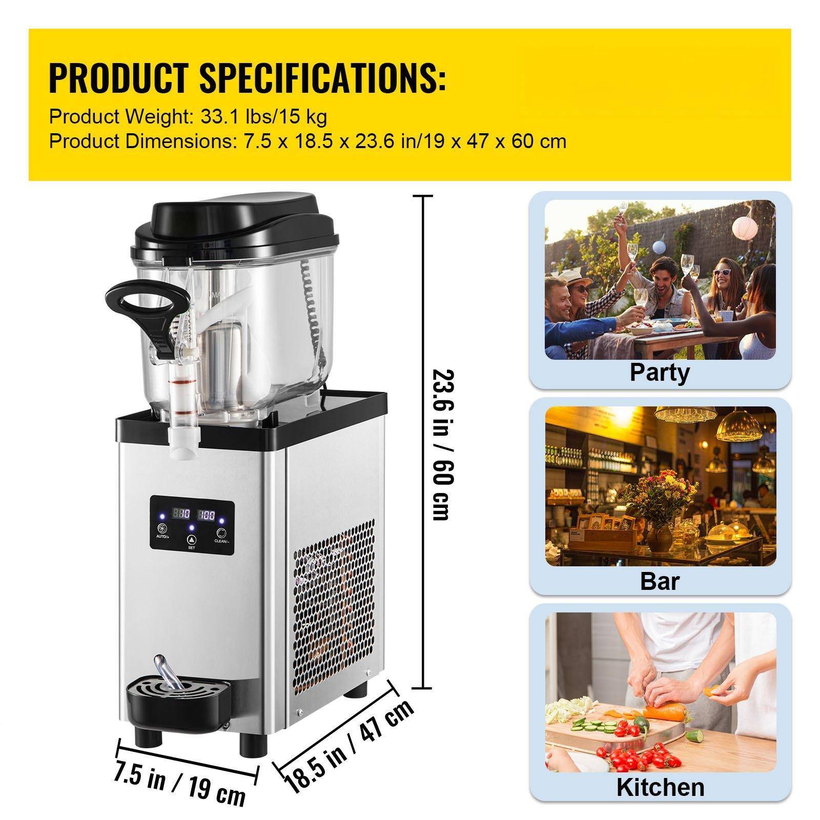 PRODUCT SPECIFICATIONS:

Product Weight: 33.1 lbs/15 kg

Product Dimensions: 7.5 x 18.5 x 23.6 in/19 x 47 x 60 cm

Party Bar Kitchen