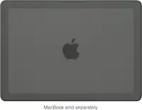 Incase - Edge Hard Shell Case for MacBook Air 13-inch M4 2025, M3 2024 - Black - Front_Zoom