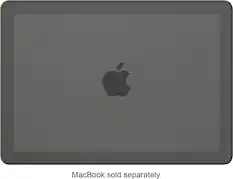 Front. Incase - Edge Hard Shell Case for MacBook Air 13-inch M5 2026, M4 2025, M3 2024 - Black.