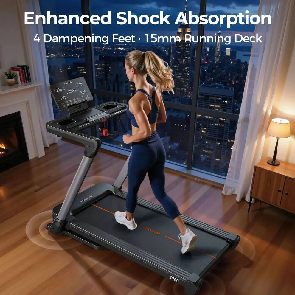 Enhanced Shock Absorption  
4 Dampening Feet  
15mm Running Deck