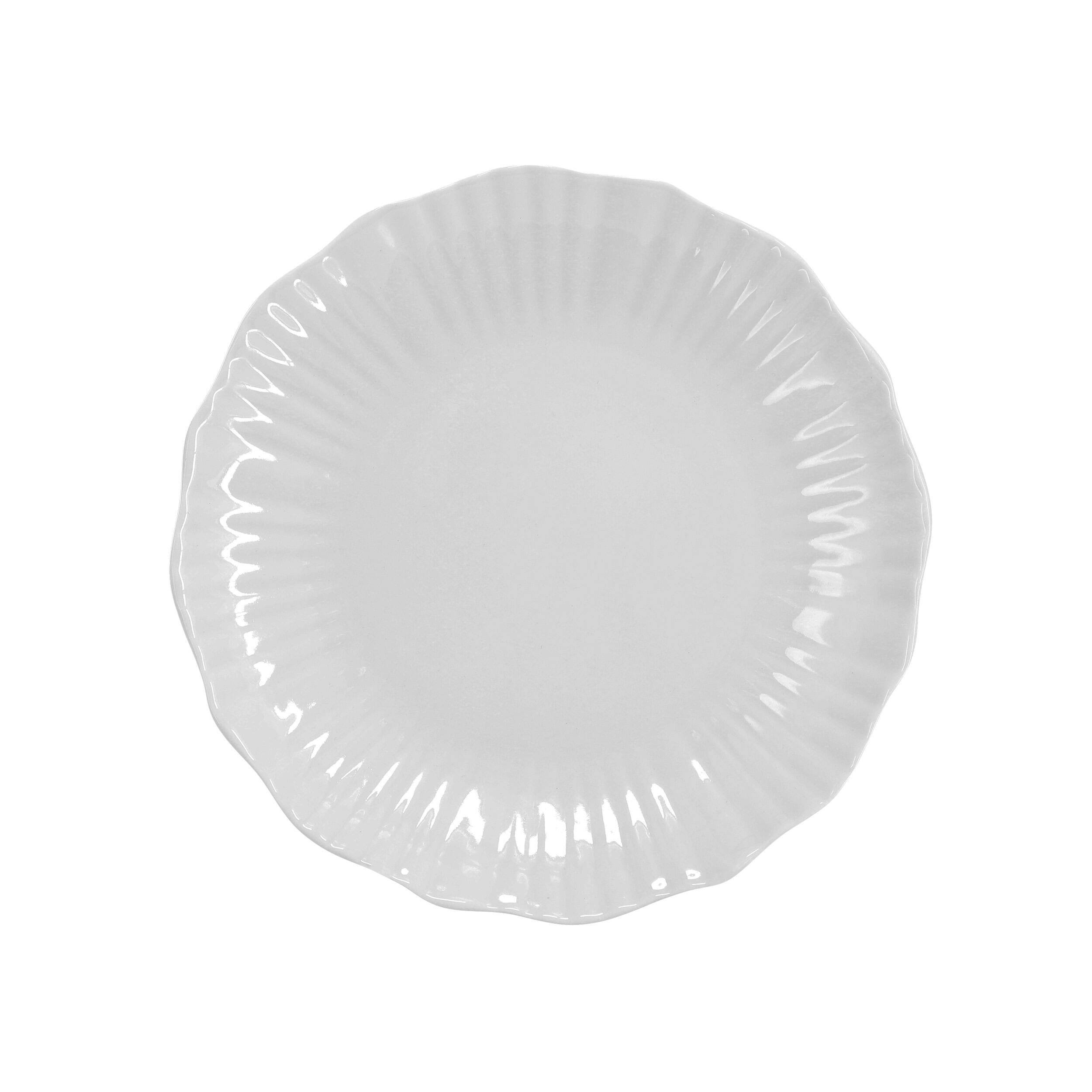 Alt View 3. Elama - Elama Millie 16 Piece Double Bowl Porcelain Dinnerware Set in White - White.
