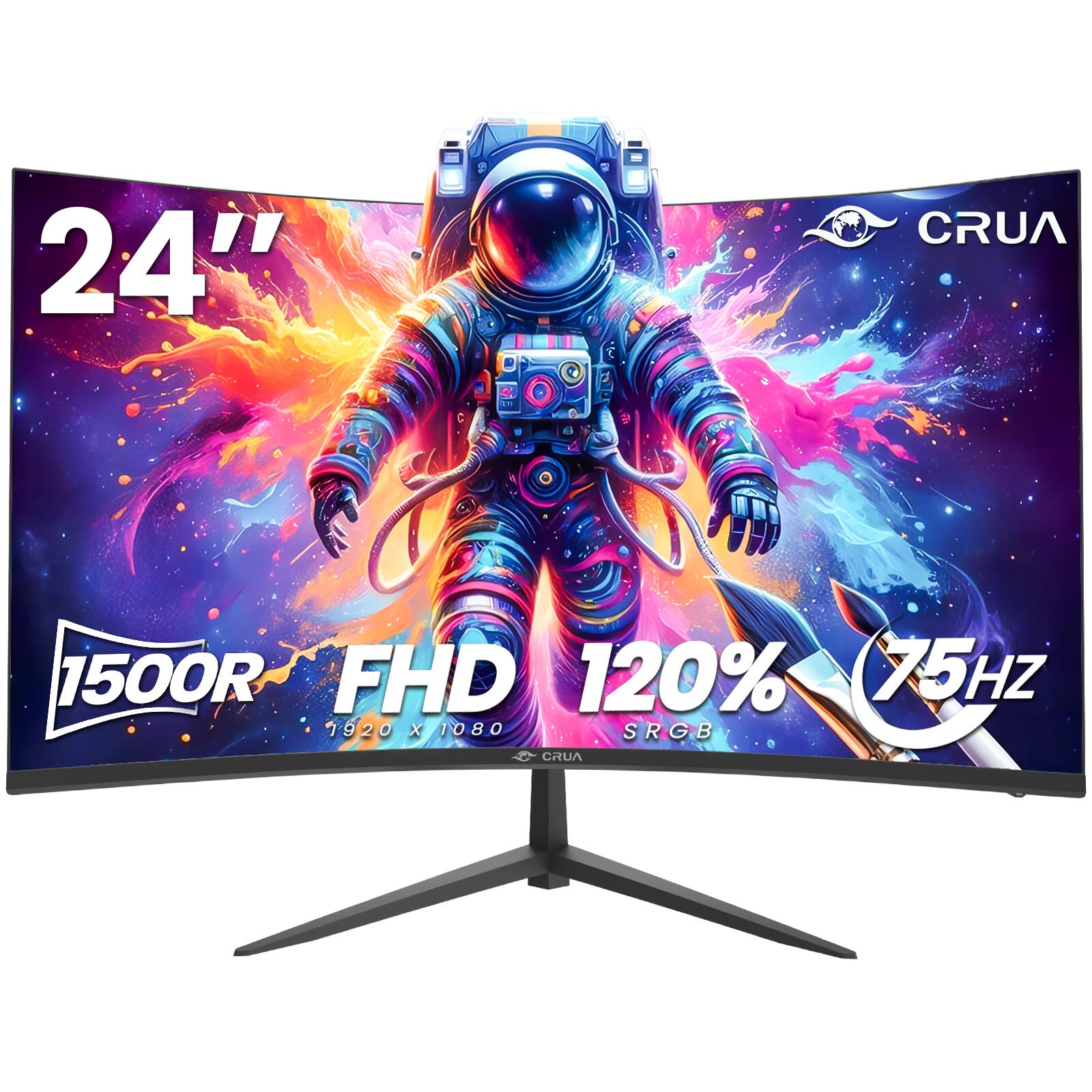24"  
CRUA  
1500R FHD 120% 75HZ 1920 X 1080 SRGB