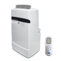 Whynter - 400 Sq. Ft. Portable Air Conditioner and Heater - Frost White - Front_Zoom