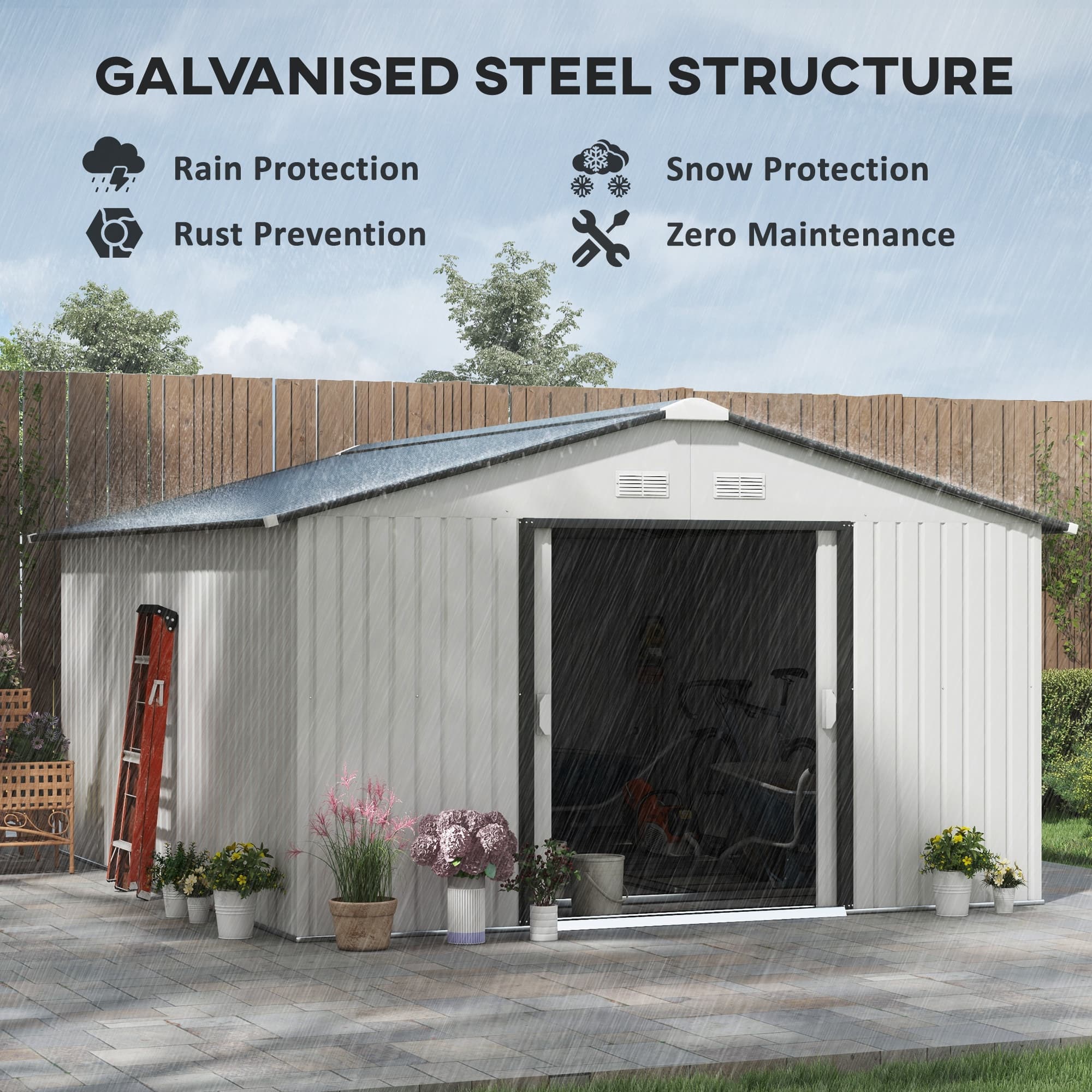 GALVANISED STEEL STRUCTURE
Rain Protection
Snow Protection
Rust Prevention
Zero Maintenance