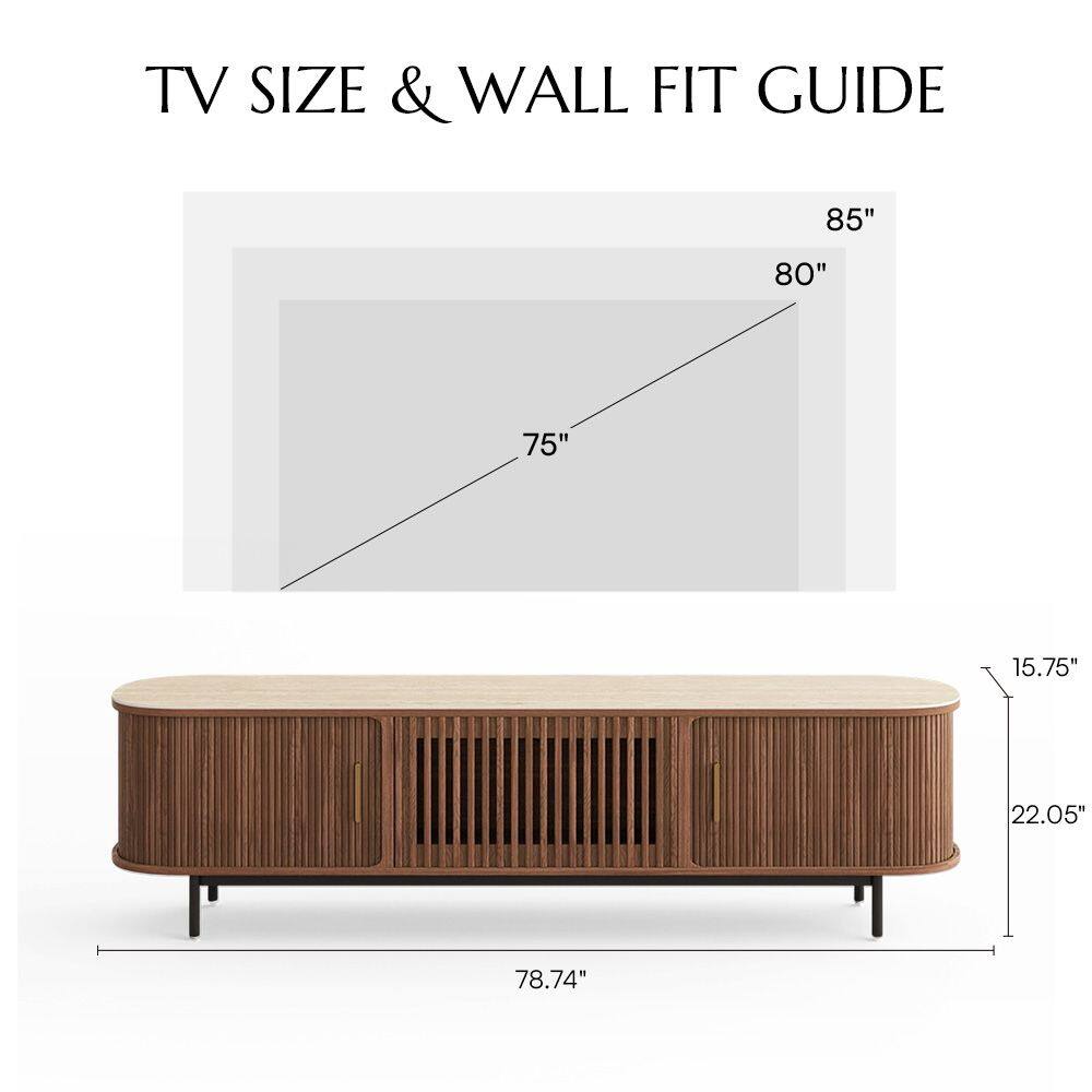 TV SIZE & WALL FIT GUIDE

85"  
80"  
75"  

15.75"  
22.05"  
78.74"