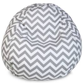 Majestic Home - Large Bean Bag Chevron - Gray