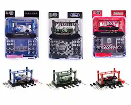 Model Kit 3 piece Car Set Release 70 Limited Edition to 8000 pieces Worldwide 1/64 Diecast Model Cars by M2 Machines - Multicolor