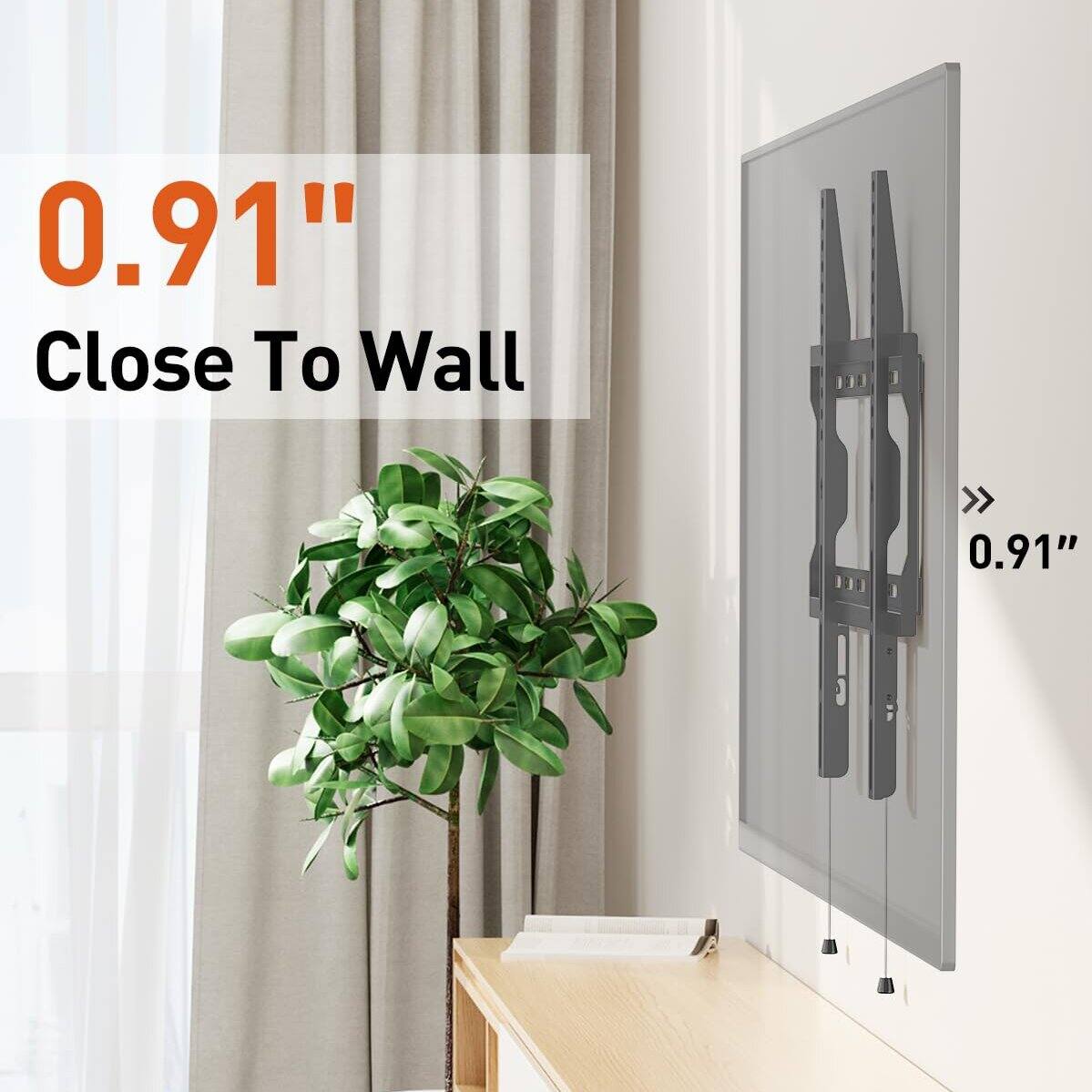 0.91" Close To Wall  
0.91"