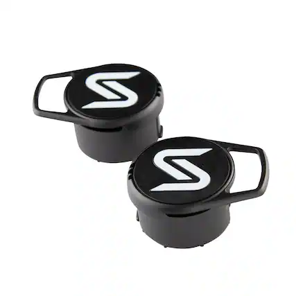 Front. Saris - Bike Rack Accessory, Bike Strap Caps for Bones or Bones EX Racks - black.