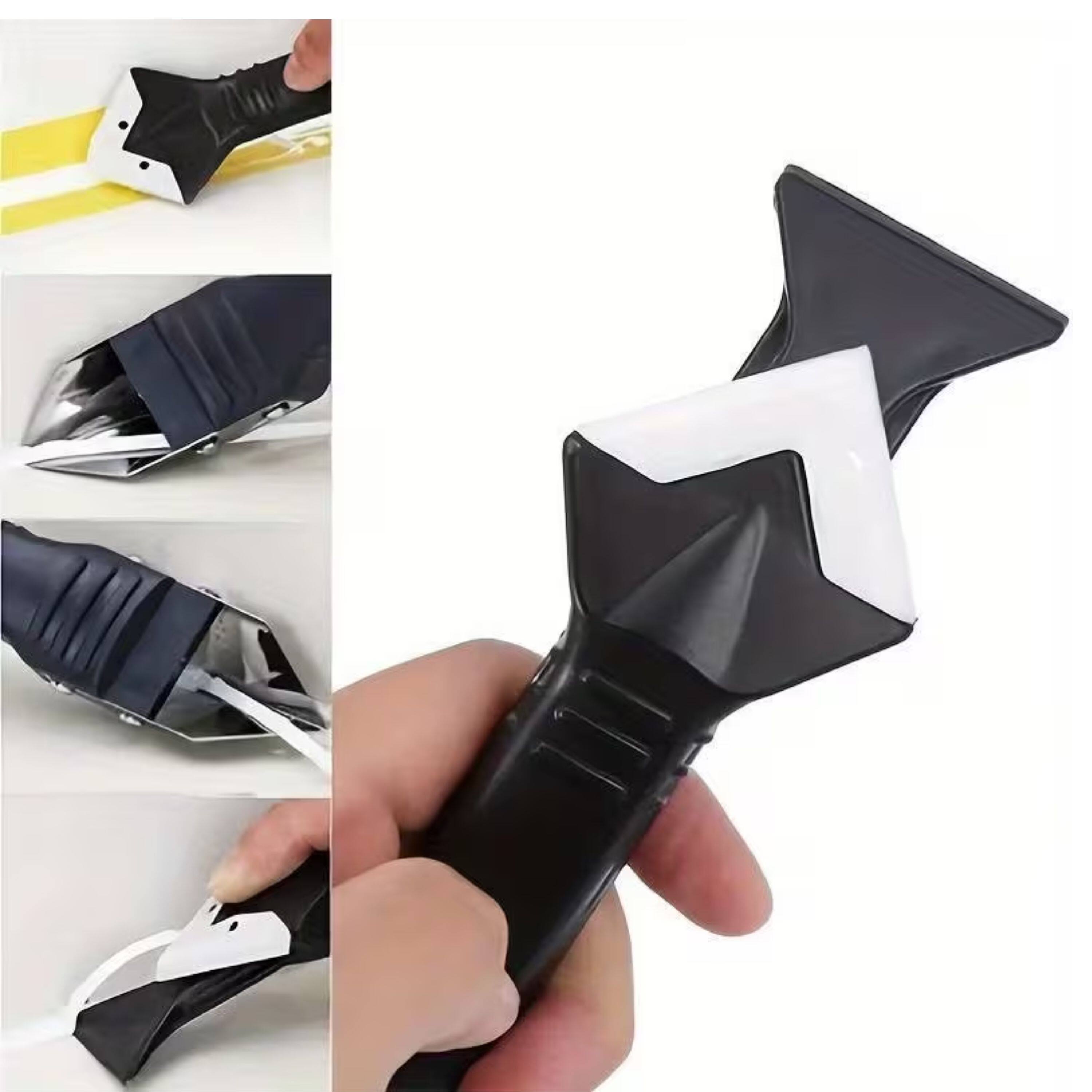 Back. Kitcheniva - 2-in-1 Caulk Sealant Tool - Perfect for Removing and Smoothing Caulk.