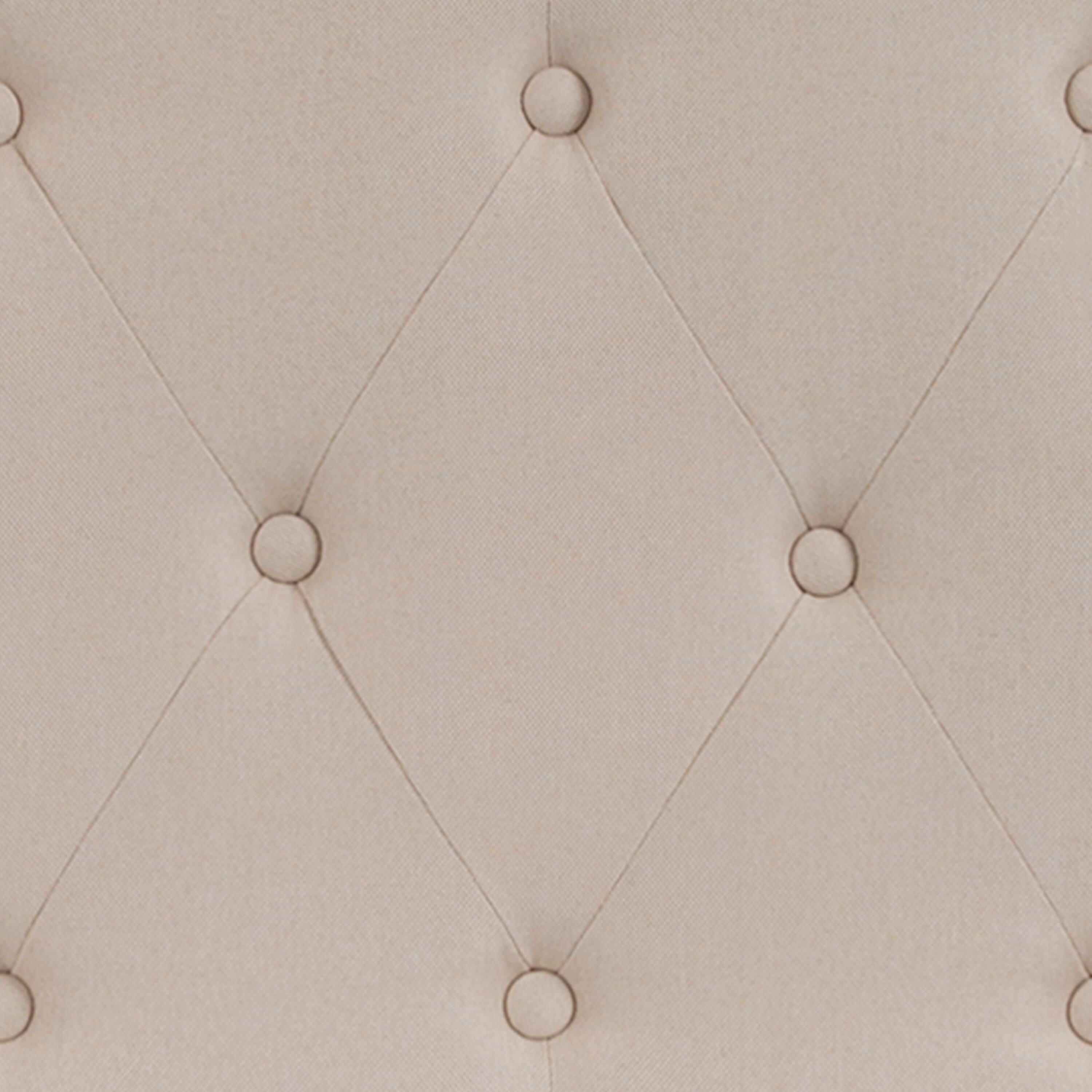 Alt View 8. Emma + Oliver - Arched Button Tufted Upholstered Headboard - Beige.