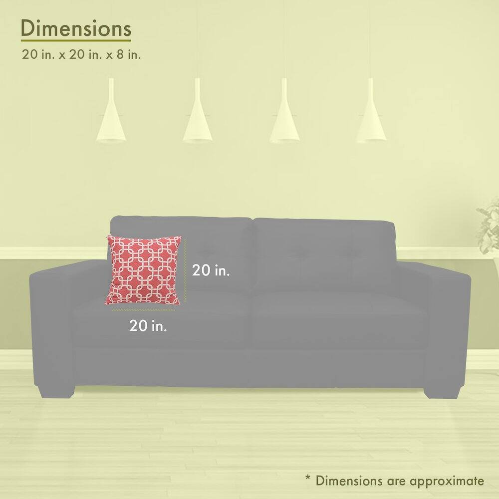 Dimensions  
20 in. x 20 in. x 8 in.  

20 in.  
20 in.  

*Dimensions are approximate