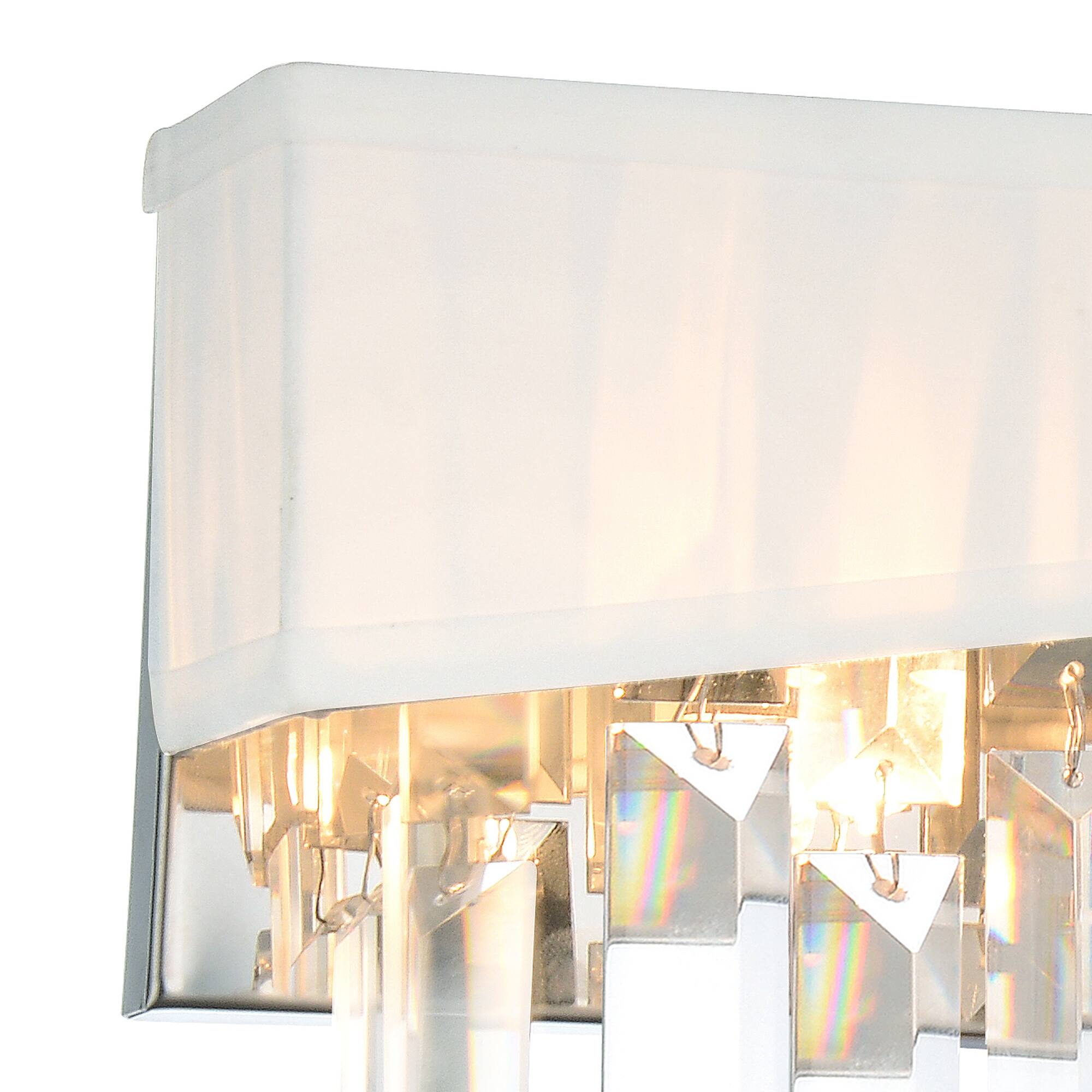 Left. CWI Lighting - Havely 2 Light Wall Sconce With Chrome Finish - Chrome.