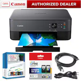 Canon - PIXMA TS6420A All-in-One Wireless Printer Print, Copy, Scan Home Office Bundle