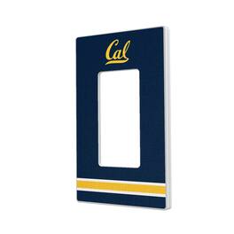 Keyscaper - Cal Bears Stripe Design Single Rocker Light Switch Plate - Multicolor