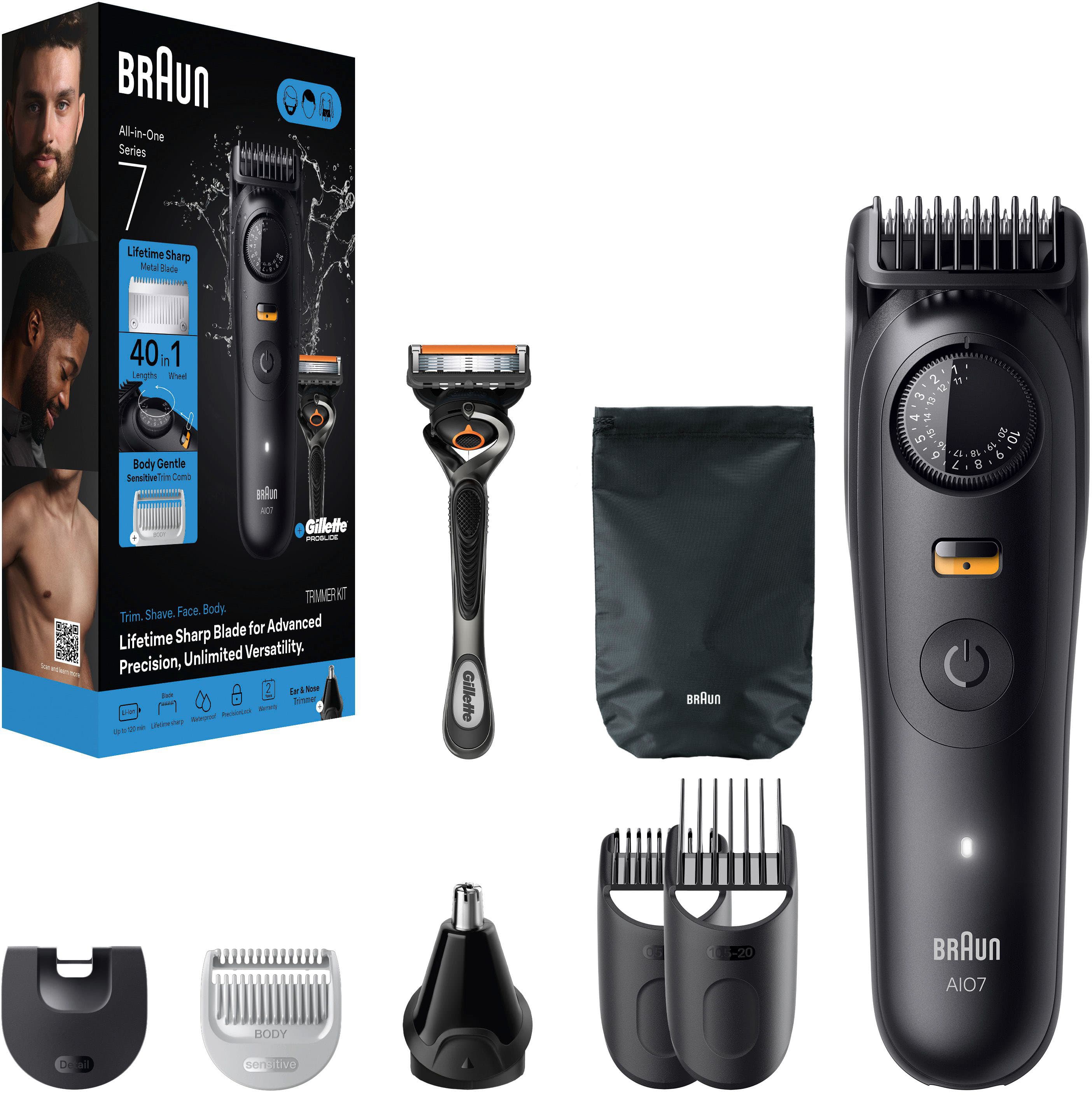 Braun Series 7 All in one 7530 Electric Shaver Trimmer Matte Black