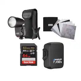 Westcott - FJ80 II S Touchscreen 80Ws Speedlight with Sony Camera Mount Bundle