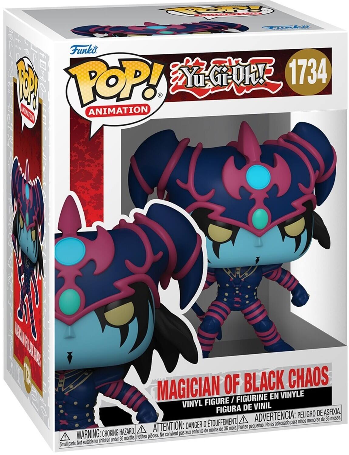 POP! Yu-Gi-Oh! 1734
MAGICIAN OF BLACK CHAOS
FIGURINE EN VINYLE
FIGURE DE VINYL
FIGURA DE VINIL
ADVERTENCIA: PELIGRO DE ASFIXIA
ADVERTENCIA: DANGER D'ÉTOUFFEMENT
WARNING: CHOKING HAZARD
Parties pequenas. Not suitable for children. Ne convient pas aux enfants de moins de 36 mois. Petites pièces. Small parts.