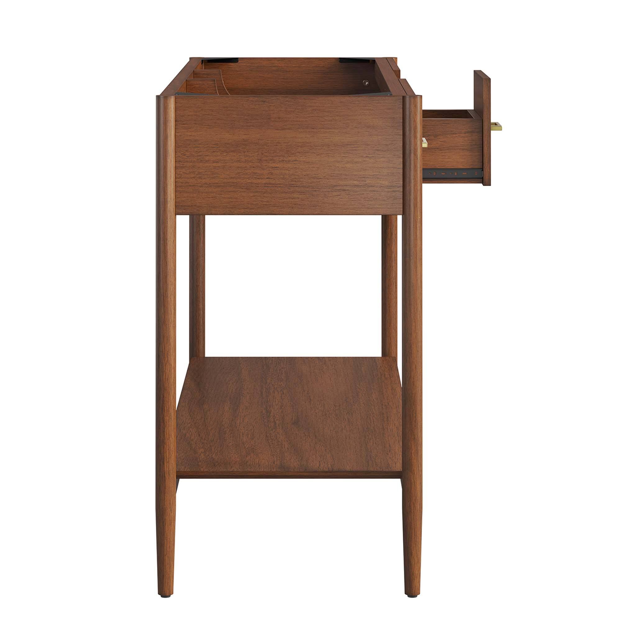 Alt View 5. Modway - Zaire Bathroom Cabinet Basin Not Included by Modway - Walnut.