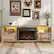 Angle. Bestier - 71-inch Fireplace TV Stand with RGB Lights Entertainment Centers, Open Shelves & Cable Management - Pine.