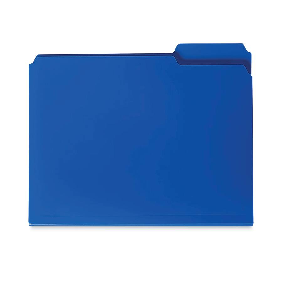 Floder With Blue Color Smead Manufacturing REMOVE Top Tab Poly Colored File Folders, 1/3 Cut ...