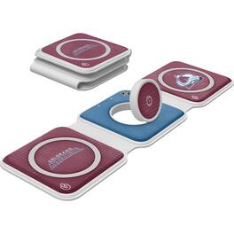 Keyscaper - Colorado Avalanche 3-in-1 Foldable Charger - White