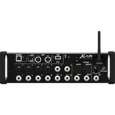 REMOTE ETHERNET 1 WIFI CLIENT ACCESS POINT 2 IN MIDI 3 OUT 4 USB 5 + 6 XAIR XR12 MAIN L MAIN R 7 8 9 10 HI-2 11 MI-Z 12 AUX 1 AUX 2 behringer MIN MAX LEVEL