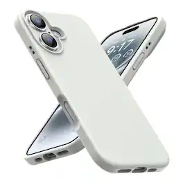 Entronix - Soft-Touch Liquid Silicone Case for iPhone 17 - Ultimate Protection & Style - White