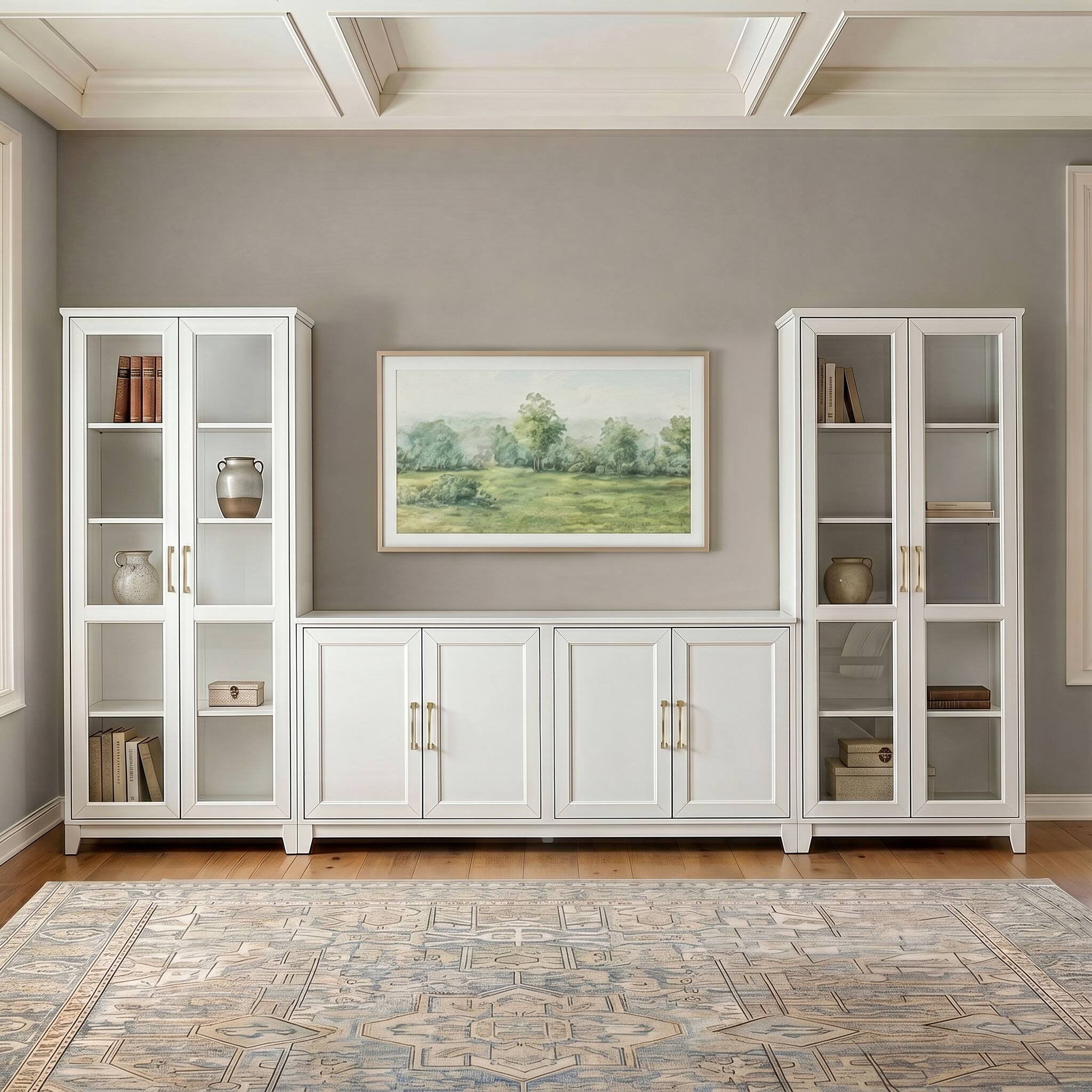 White Frame/Gold Hardware