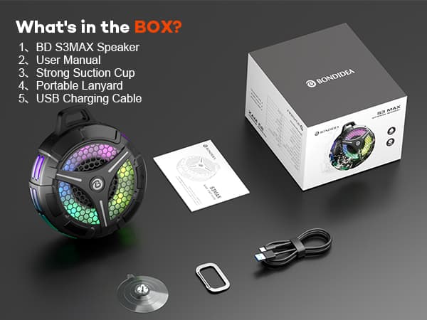 Ortizan Mini Bluetooth Shower Speaker Bluetooth 5.3 IPX7