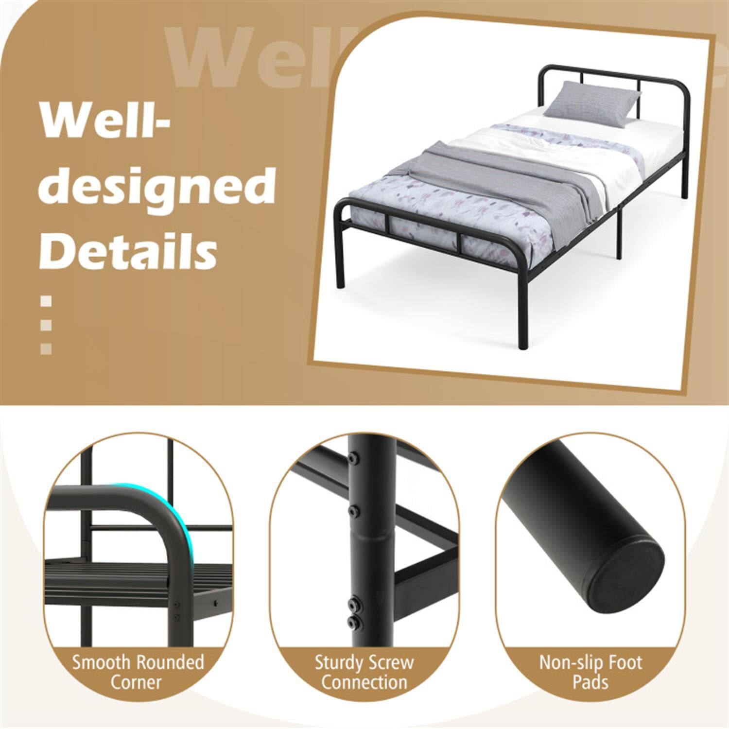 Well-designed Details

- Smooth Rounded Corner
- Sturdy Screw Connection
- Non-slip Foot Pads