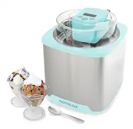 Nostalgia - 2-qt. Digital Ice Cream Maker - Aqua