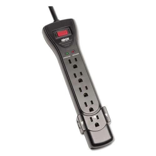 Tripp Lite - SUPER7B 7 AC Outlets 7 ft. Cord 2160 J Protect It! Surge Protector - Black