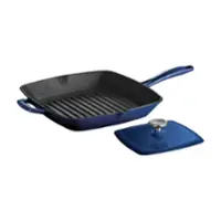 Tramontina - Gourmet 11" Square Grill Pan - Cobalt - Angle_Zoom