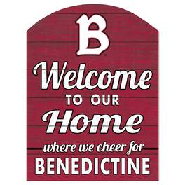 Jardine - Benedictine Eagles 16" x 22" Indoor/Outdoor Marquee Sign - Red