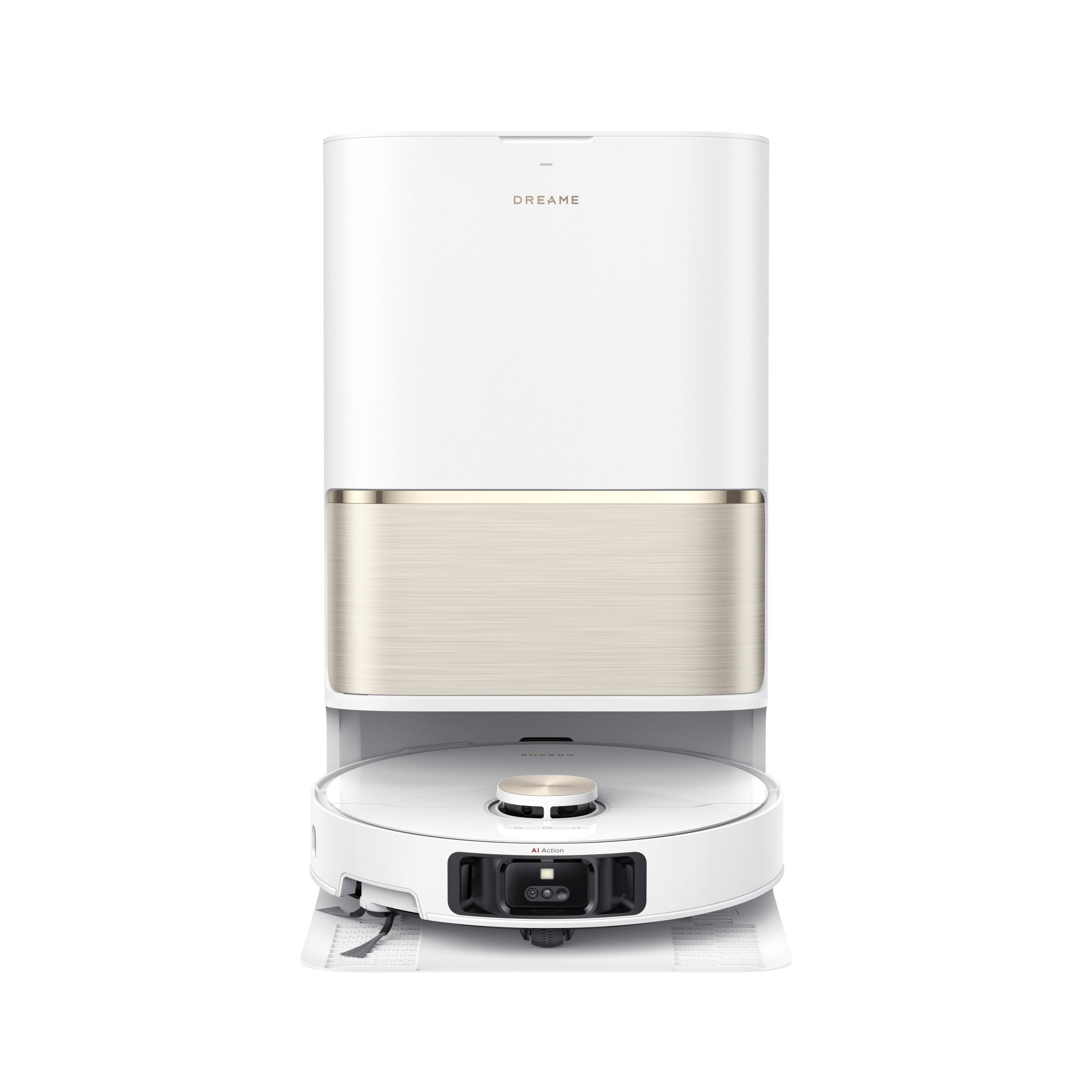 Alt View 8. Dreame - Dreame GoVac 600 Robot Vacuum and Mop, Auto-Empty, Self-Cleaning, 19,5KPa Suction, HyperStream Detangling DuoBrush - White.