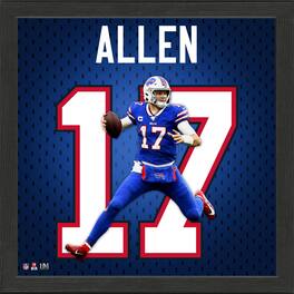 Highland Mint - Josh Allen Buffalo Bills 13'' x 13'' Jersey Number Frame - Multicolor