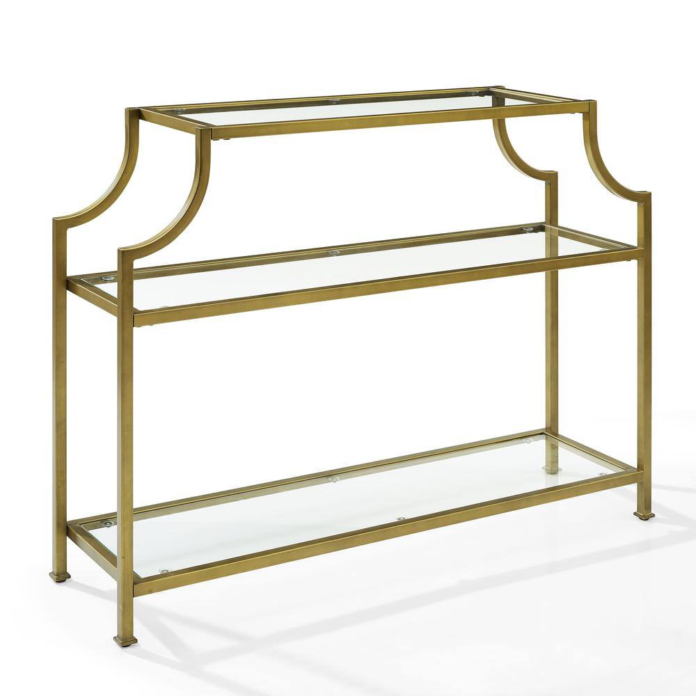 Alt View 2. Crosley Furniture - Aimee Entryway Console Table - Soft Gold.