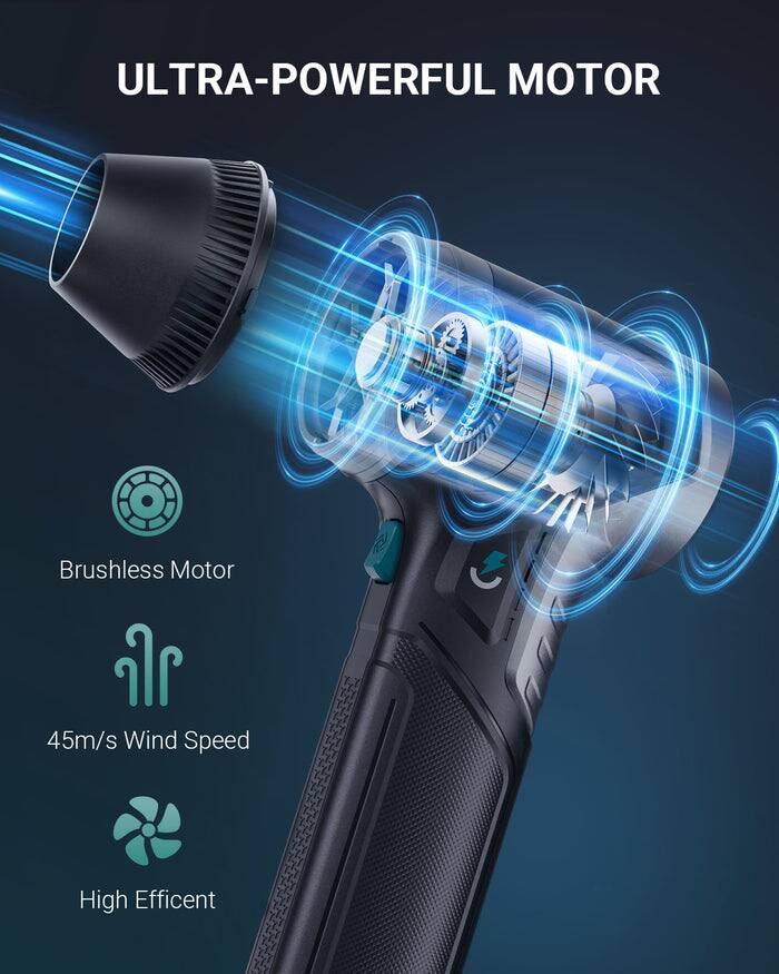 ULTRA-POWERFUL MOTOR

- Brushless Motor
- 45m/s Wind Speed
- High Efficient