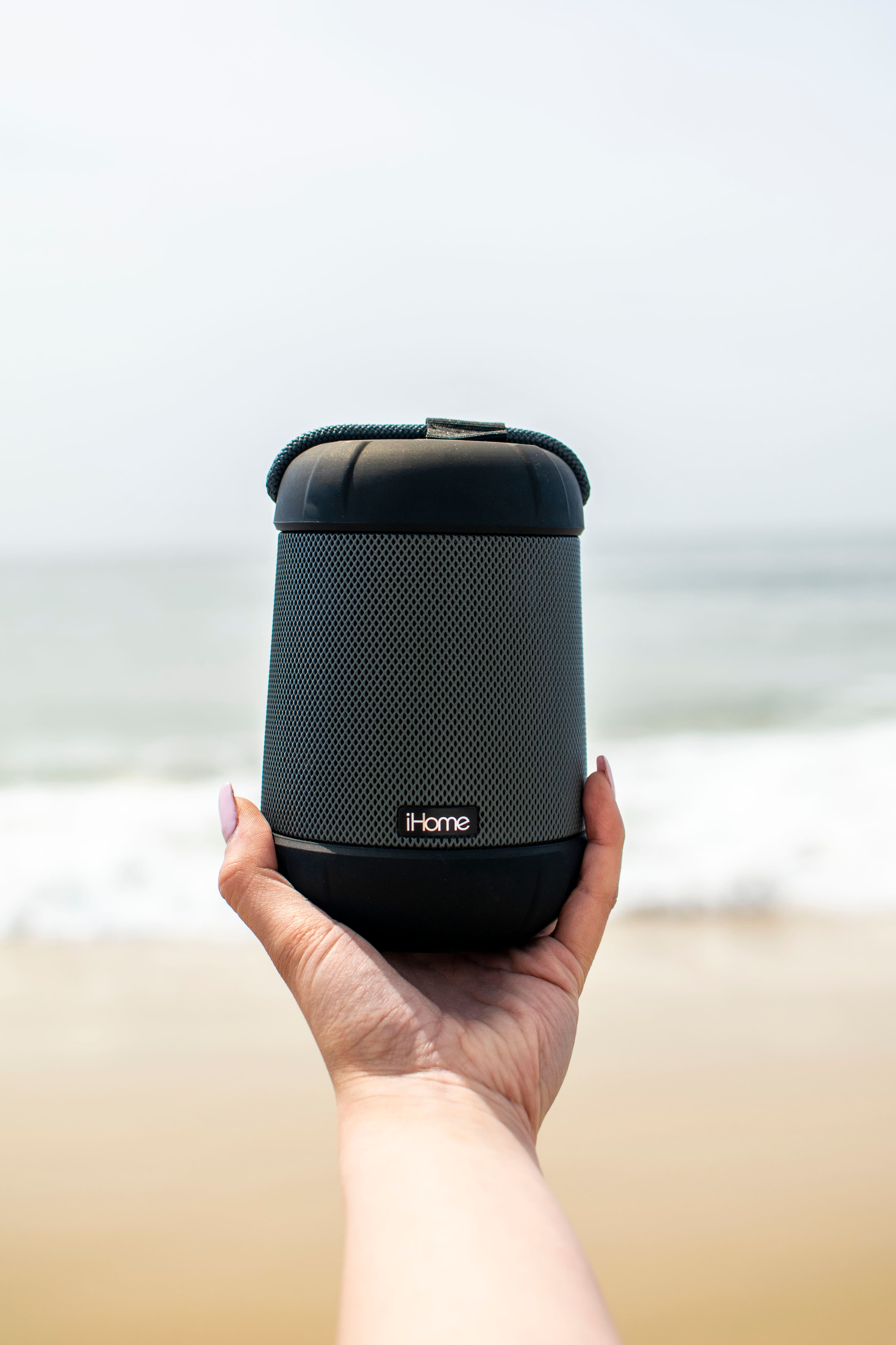 Alt View 15. iHome - PlayTough Pro - Bluetooth Rechargeable Waterproof Portable Speaker with 360° Stereo Sound - Black.