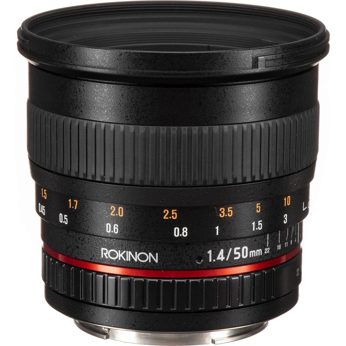 1.5 1.7 2.0 2.5 3.5 5 10 0.45 0.5 0.6 0.8 1 1.5 22 16 11 0 16 ROKINON 1.4/50mm