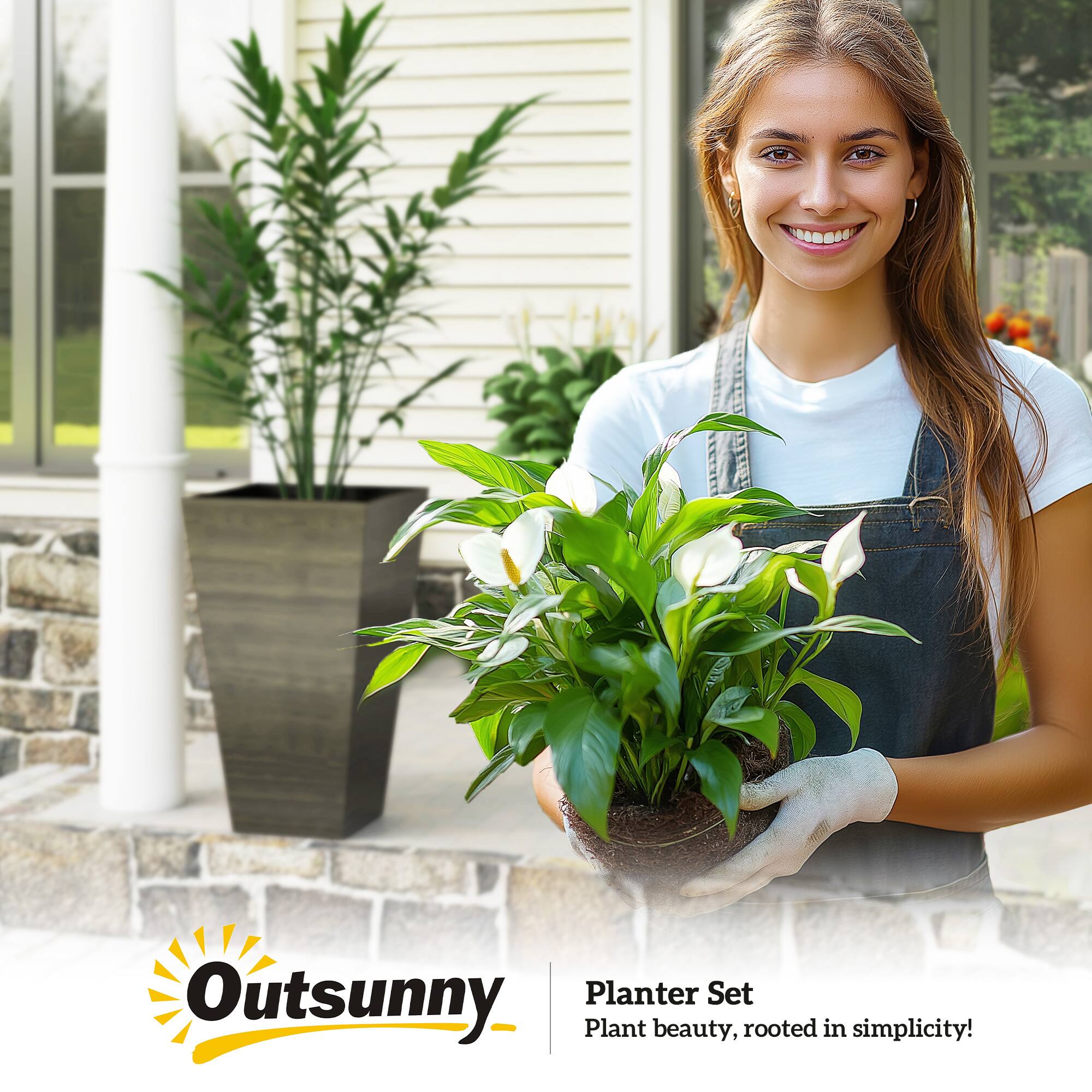 Outsunny Planter Set  
Plant beauty, rooted in simplicity!