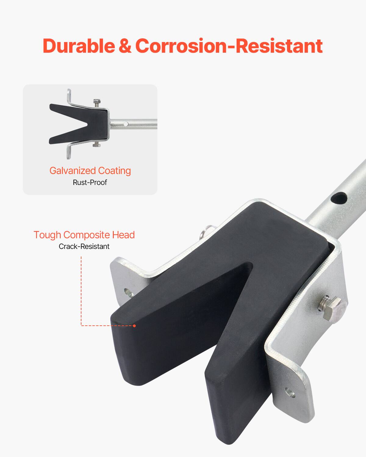 Durable & Corrosion-Resistant  
Galvanized Coating  
Rust-Proof  
Tough Composite Head  
Crack-Resistant