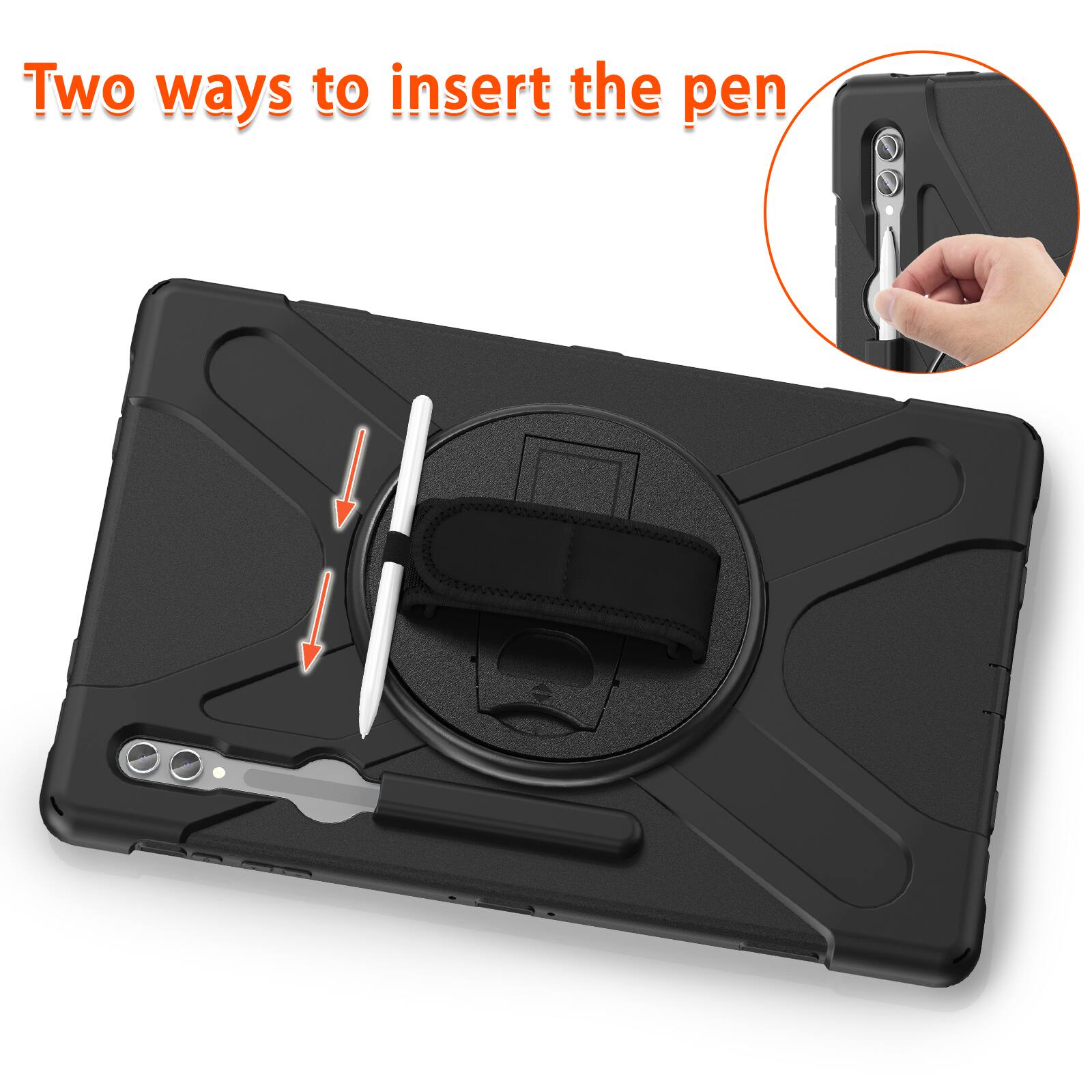 Two ways to insert the pen