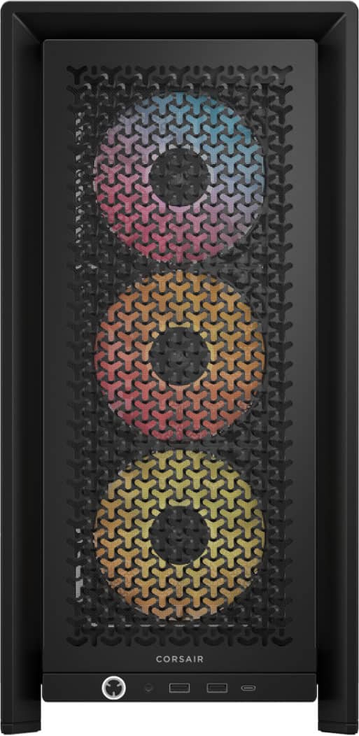 Alt View 19. CORSAIR - FRAME 4000D RS ARGB ATX Mid-Tower PC Case - Black.