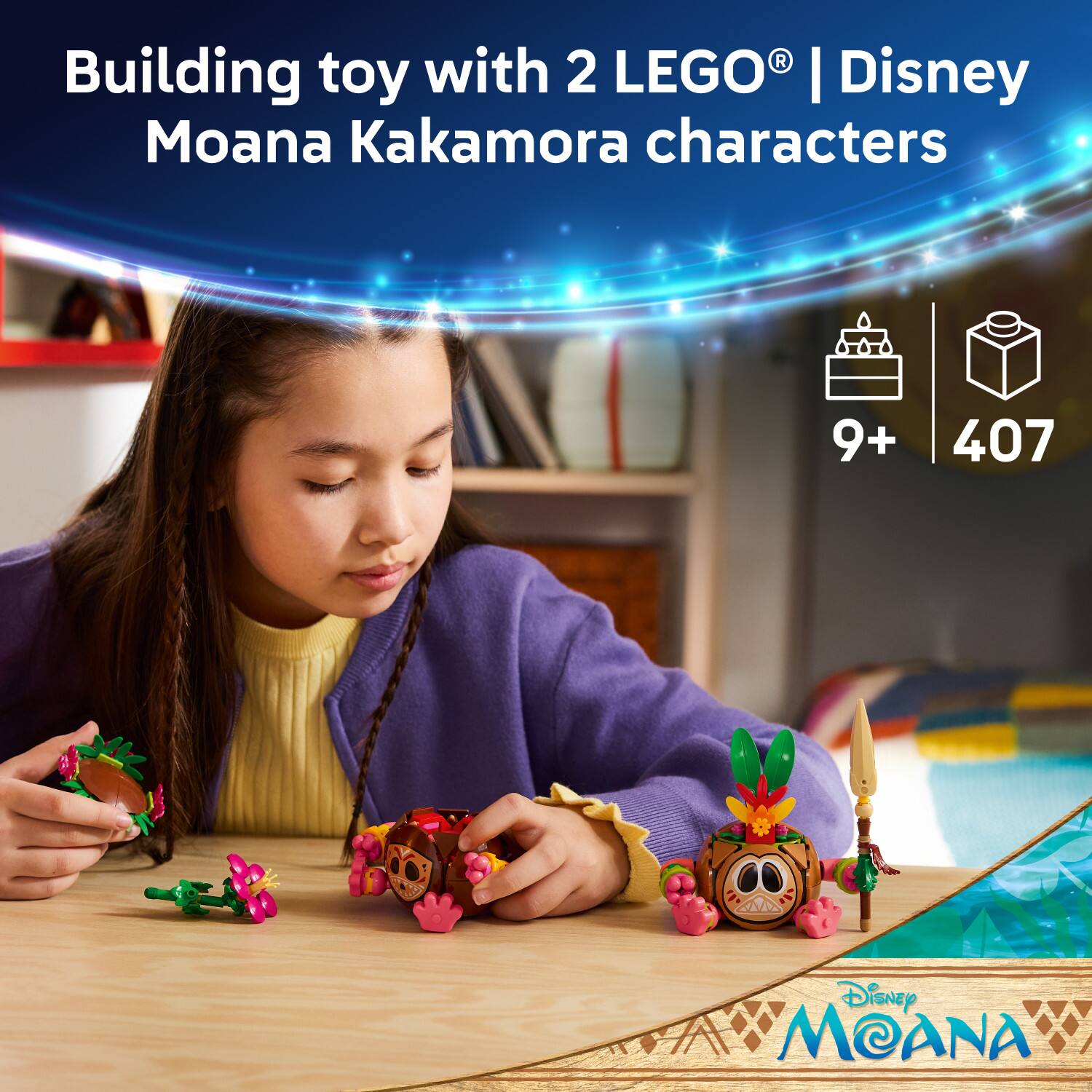 Building toy with 2 LEGO® | Disney Moana Kakamora characters  
9+ 407  
Disney MOANA