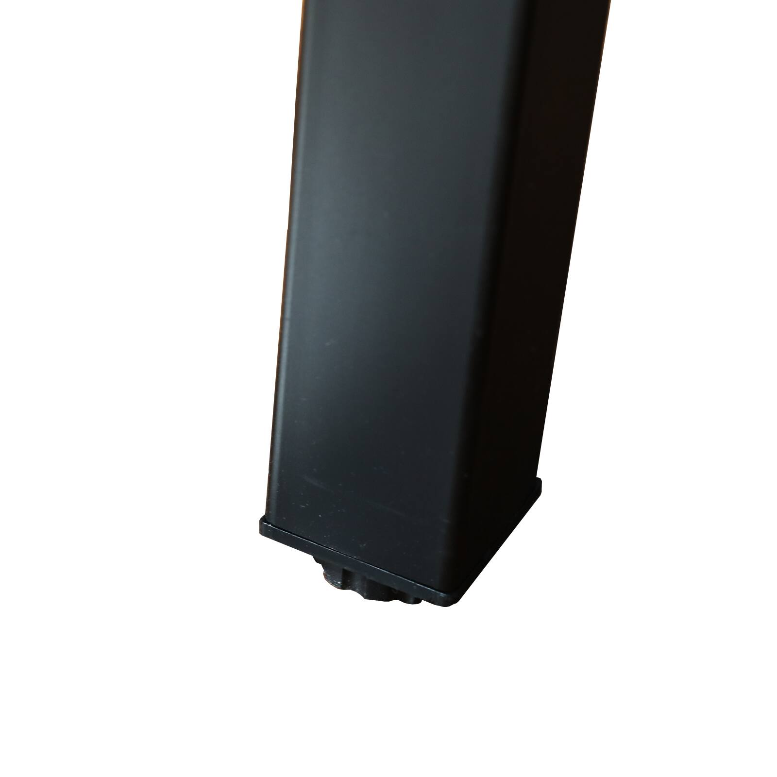 Alt View 3. Bestier - 55” Simple Wood Writing Desk with Metal Frame, Minimalist Home Office Table for Work or Study - wooden.