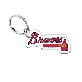 WinCraft - Atlanta Braves Premium Acrylic Core Key Ring - Multicolor