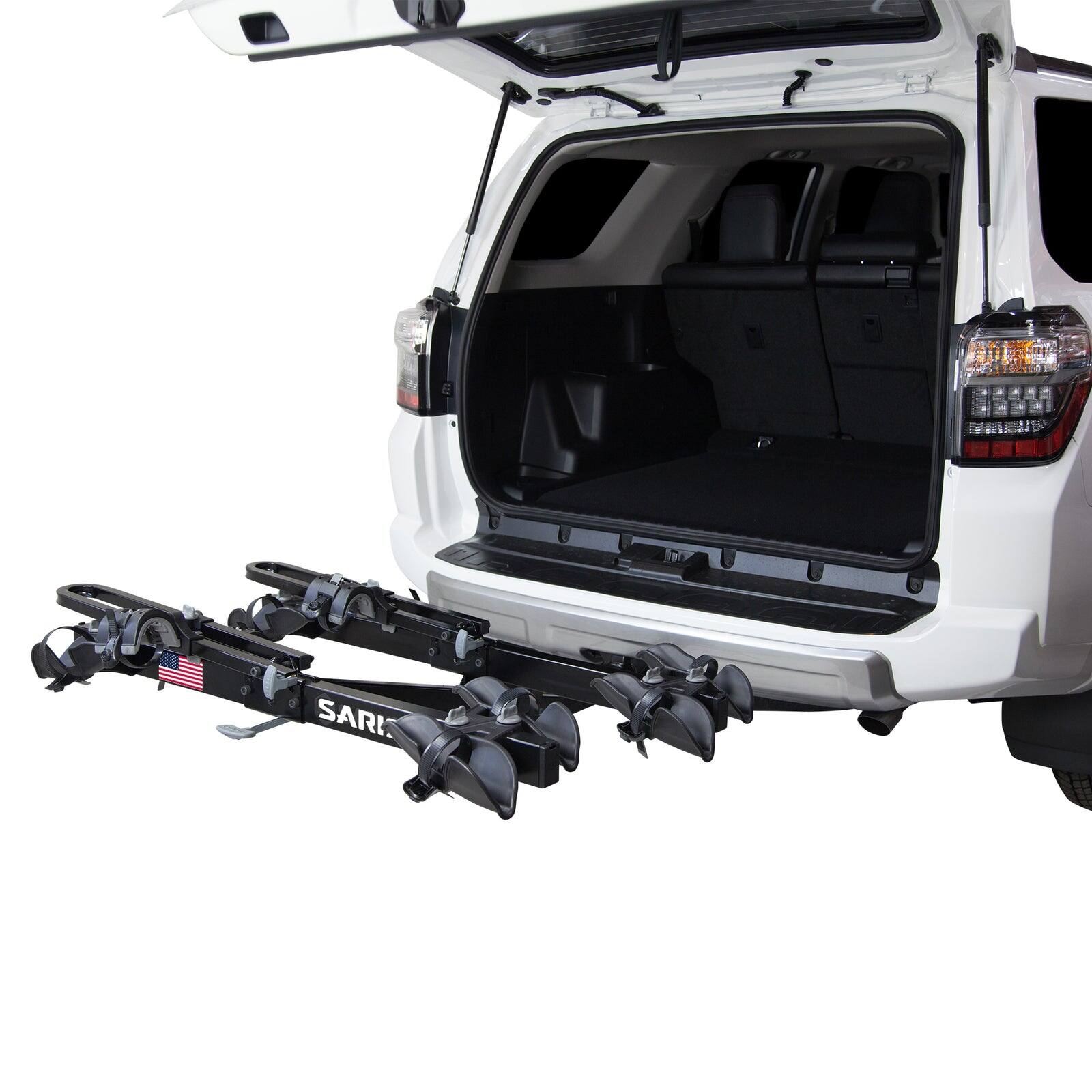 Alt View 4. Saris - Freedom Bike Hitch Car Rack, 4-Bicycle Carrier - Black.